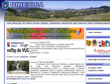 Tablet Screenshot of drienica.sk